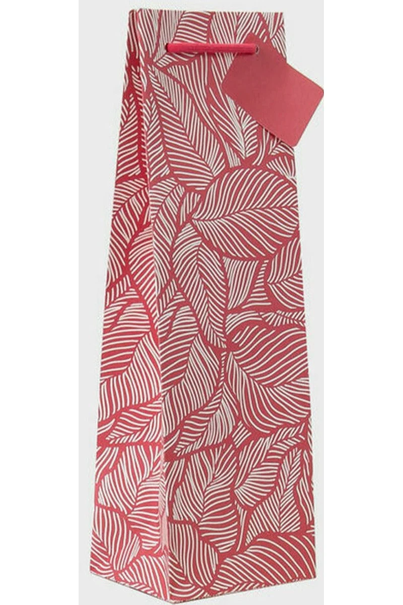 Red Leaves Bottle Bag